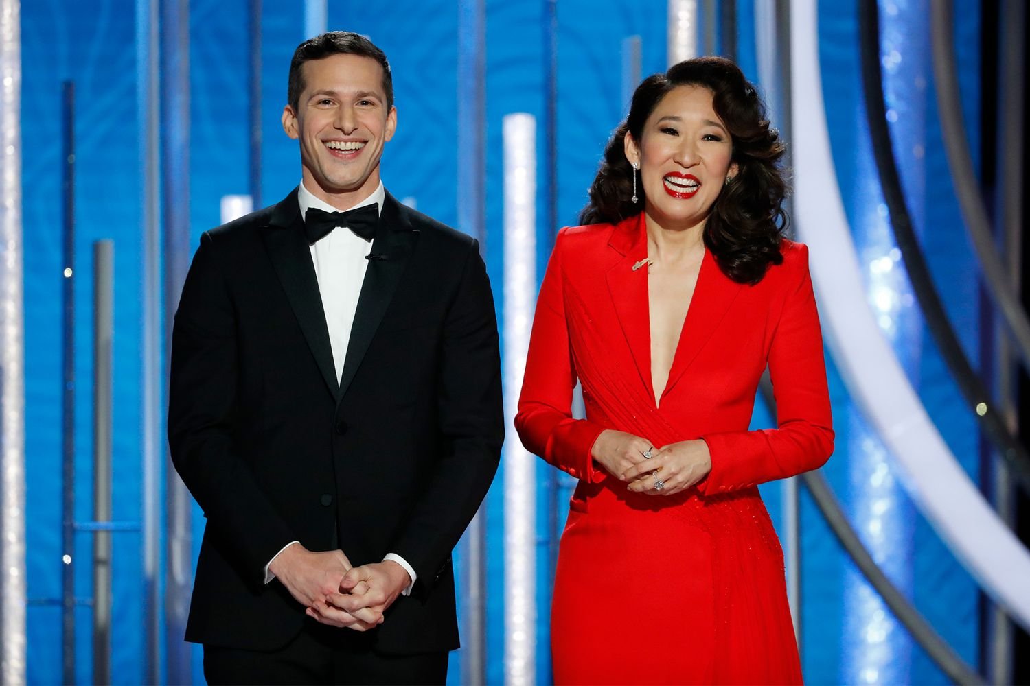 Andy Samberg recalls cut Golden Globes pee joke