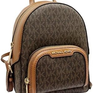 Michael Kors Jaycee XS Mini Convertible Backpack MK Signature Crossbody (Brown)