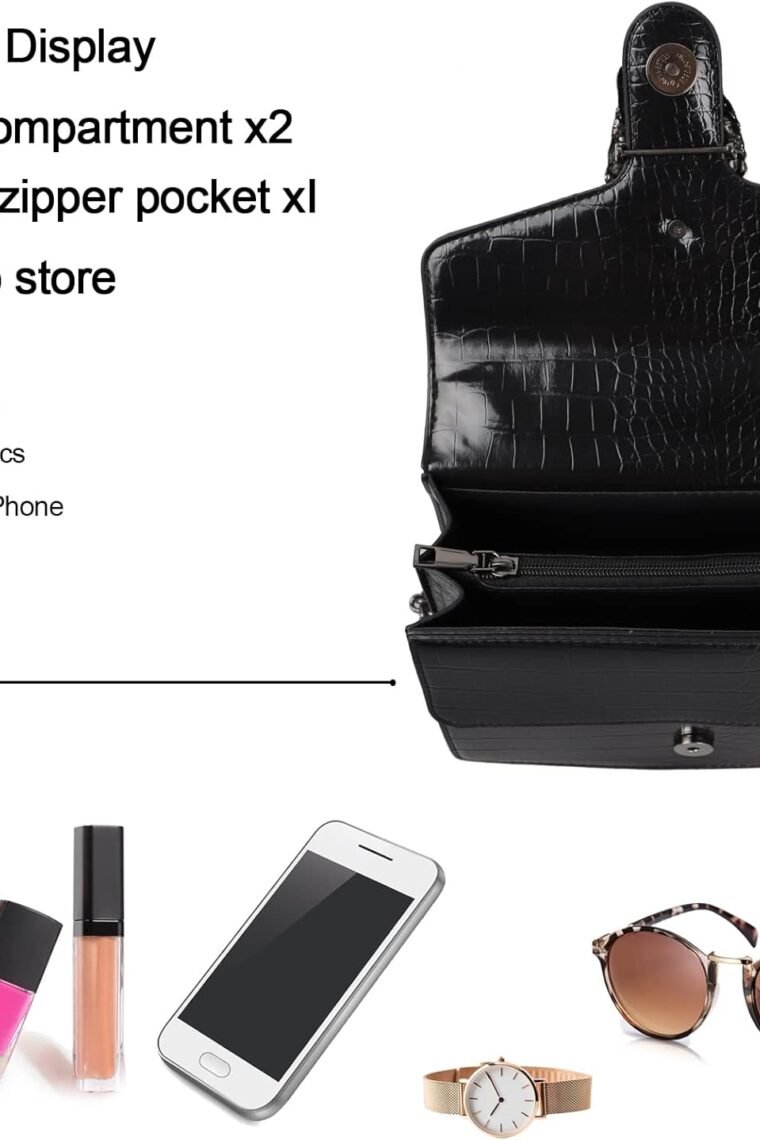 Crossbody Bag Satchel Purse Snake Printed Handbag Shoulder Bag for Women - Leather Fashion Luxury Chain Purse - Image 4