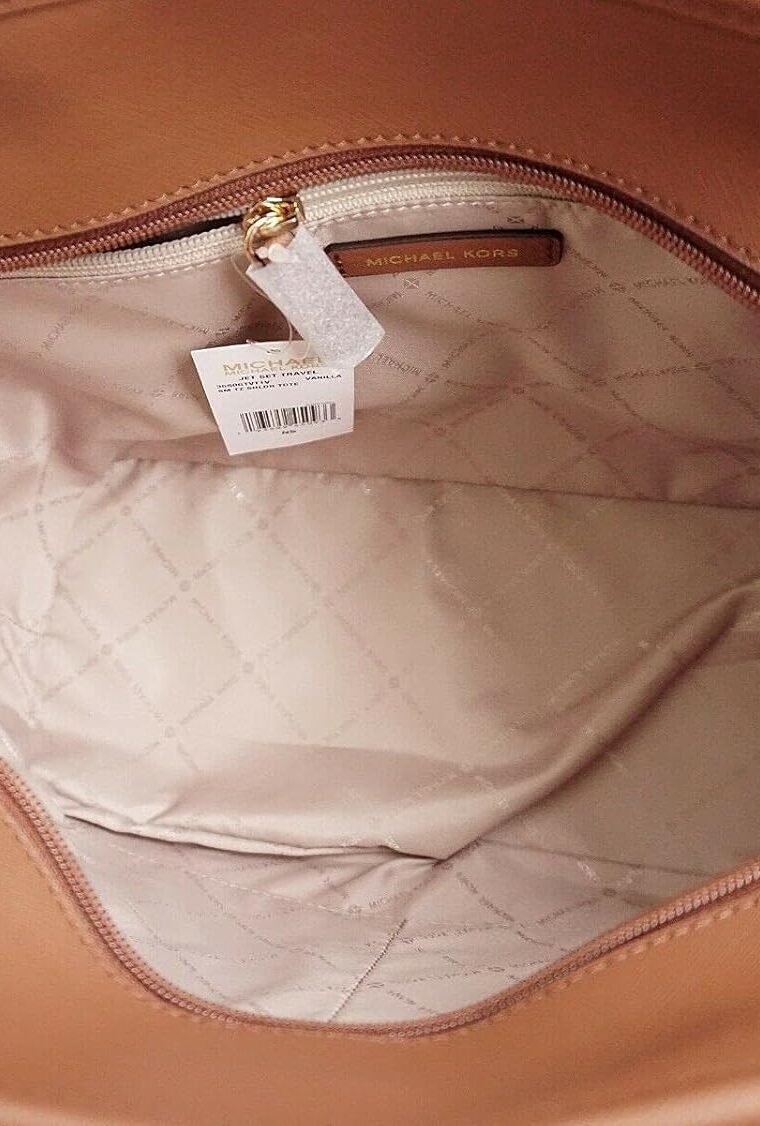 Michael Kors Bag Handbag Jet Set Travel LG Shoulder Tote Bag Vanilla PVC - Image 5