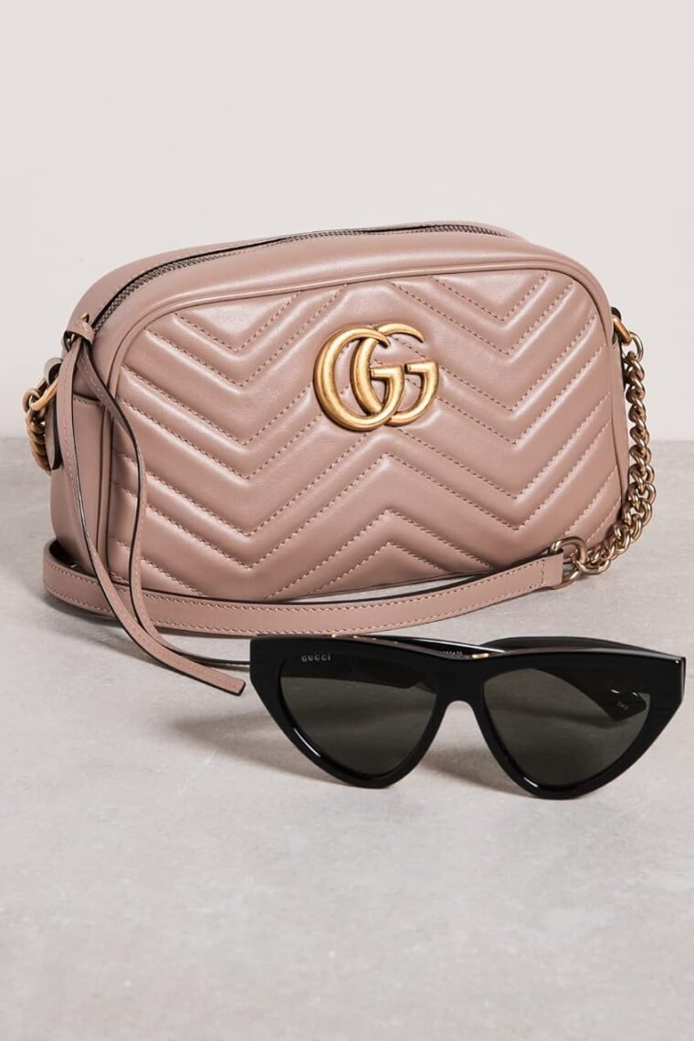 Gucci Women's Pre-Loved Pink Leather Gg Marmont Cross-Body Bag - Image 3