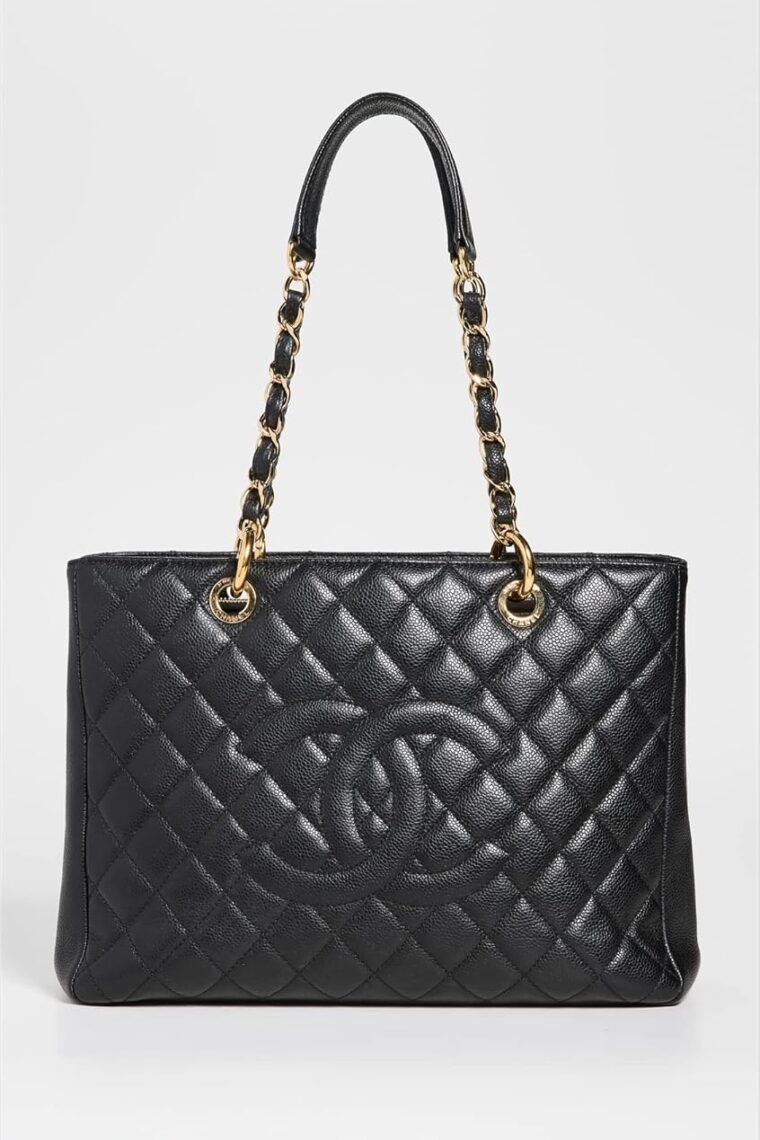 CHANEL Women's Pre-Loved Grand Shopping Tote Caviar - Image 2
