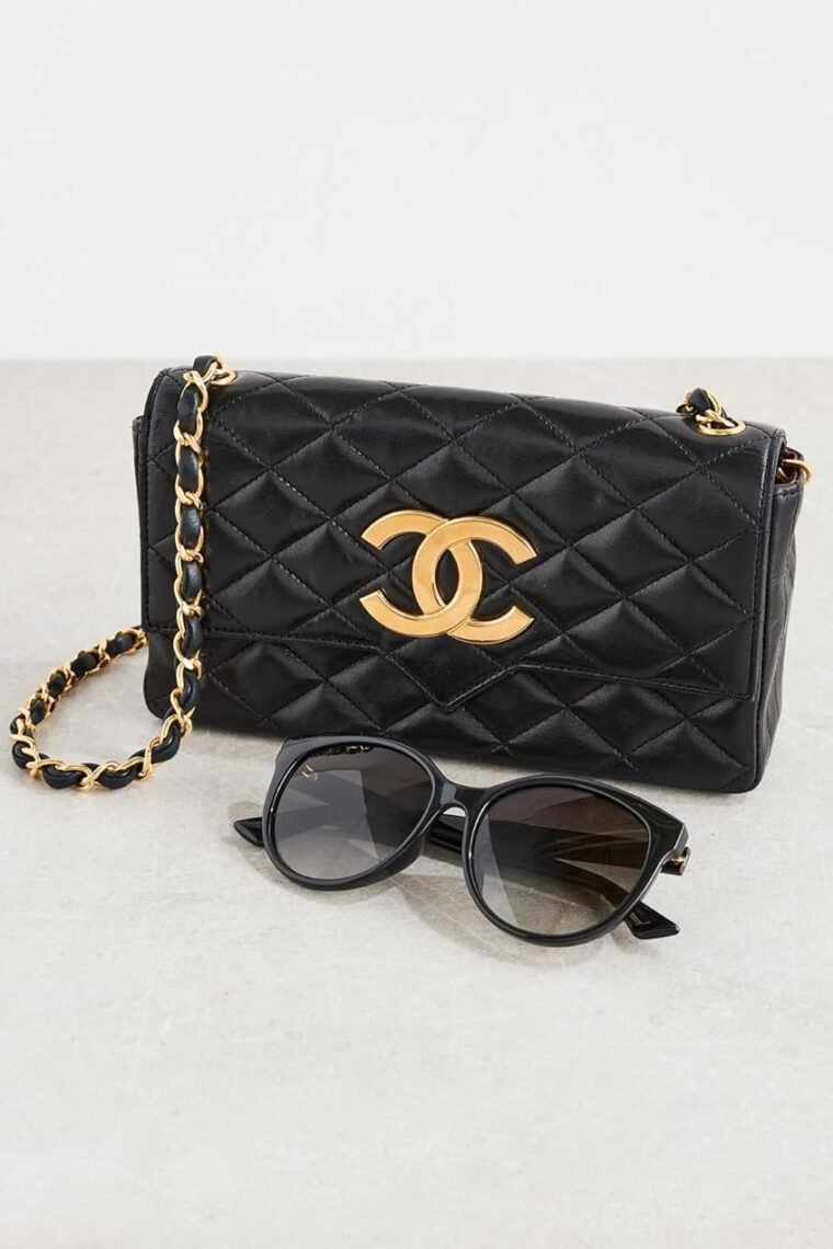 Women's Pre-Loved Chanel Flap Shoulder Bag, Quilted Lambskin - Image 4