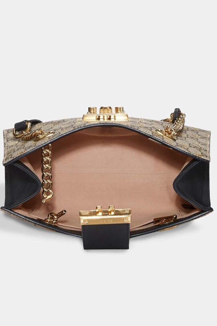 Gucci Women's Pre-Loved Black Coated Canvas Bee Shoulder Bag - Image 5