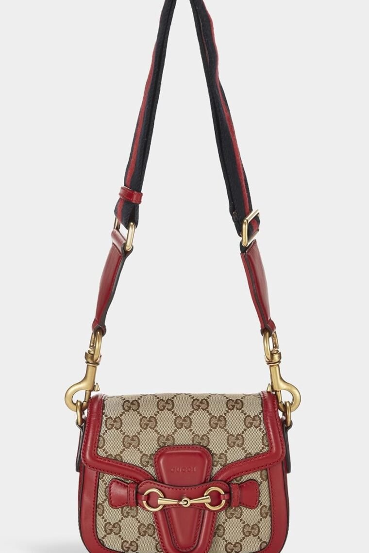 WHAT GOES AROUND COMES AROUND Women's Pre-Loved Gucci Canvas Lady Web Shoulder Bag - Image 4