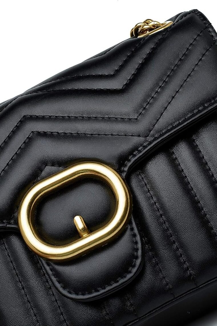 Chrysansmile Women Genuine Leather Shoulder Bag Ladies Fashion Clutch Purses Quilted Crossbody Bags With Chain - Image 6