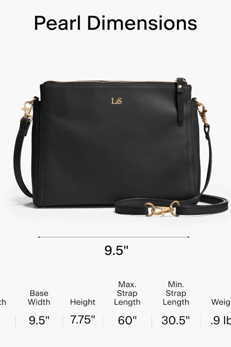 Lo & Sons The Pearl - Premium Crossbody Bag Made with Genuine Real Nappa Leather, Versatile Small Shoulder Bag for Women - Image 6