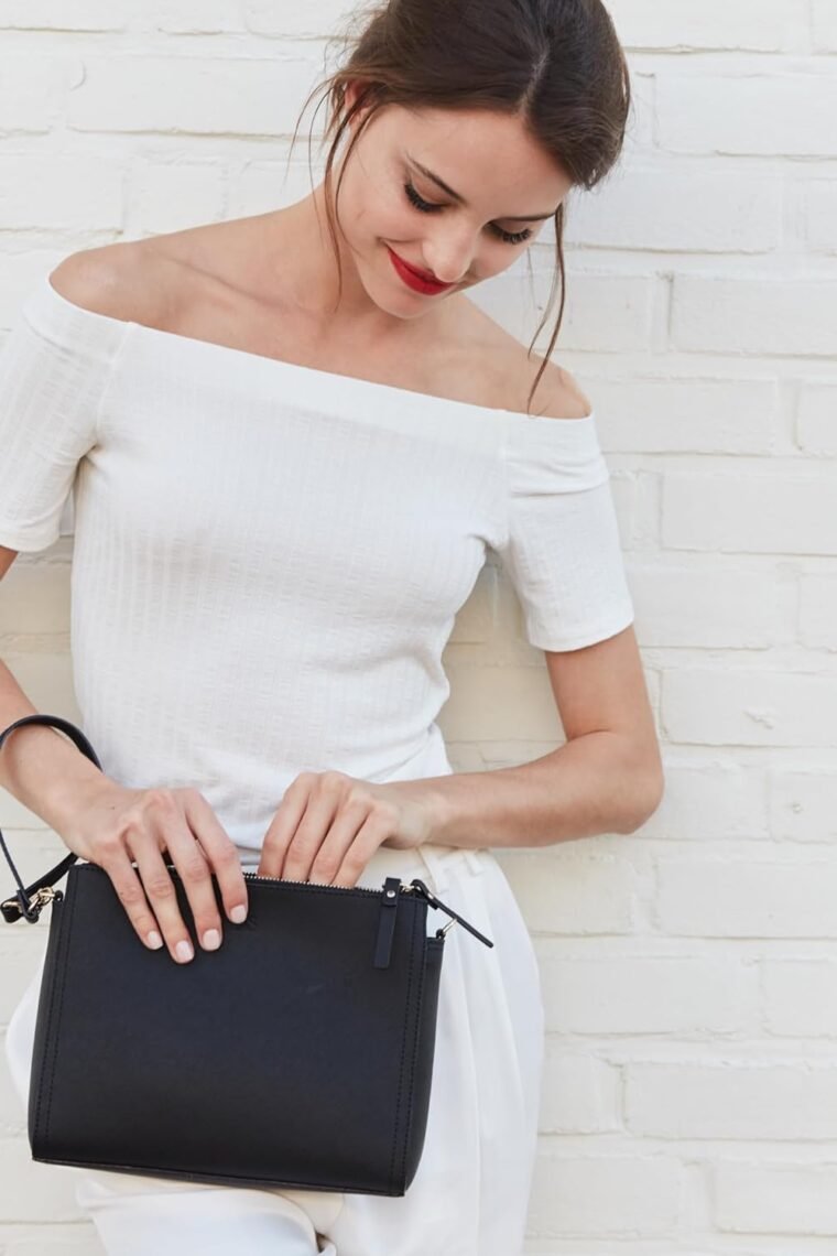 Lo & Sons The Pearl - Premium Crossbody Bag Made with Genuine Real Nappa Leather, Versatile Small Shoulder Bag for Women - Image 8
