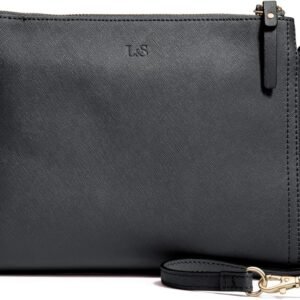 Lo & Sons The Pearl - Premium Crossbody Bag Made with Genuine Real Saffiano Leather, Versatile Small Shoulder Bag for Women