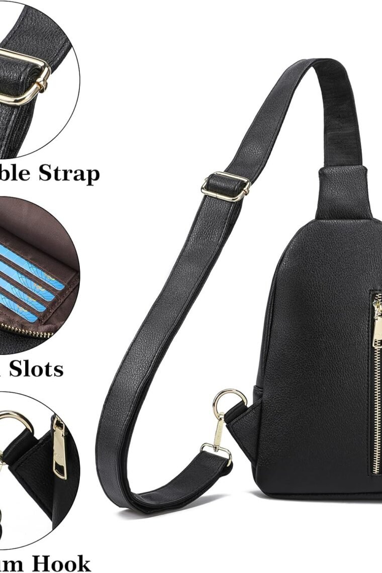INICAT Crossbody Sling Bags Fanny Packs Purses Chest Bag for Women - Image 4