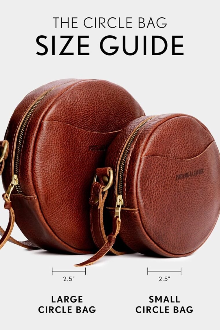 Portland Leather Goods Circle Crossbody Bag for Women – Handmade from the Finest Full-Grain Hides - Image 5