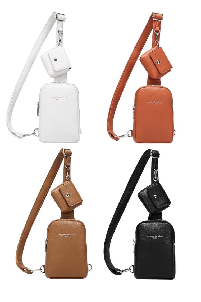 INICAT Sling Bag for Women Small Crossbody Bags Leather Fanny Pack for Travel Essentials - Image 8