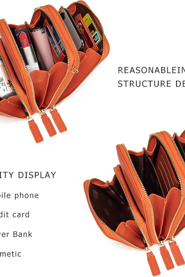 myfriday Small Crossbody Cell Phone Bag for Women, Mini Over Shoulder Handbag Purse with Credit Card Slots - Image 4