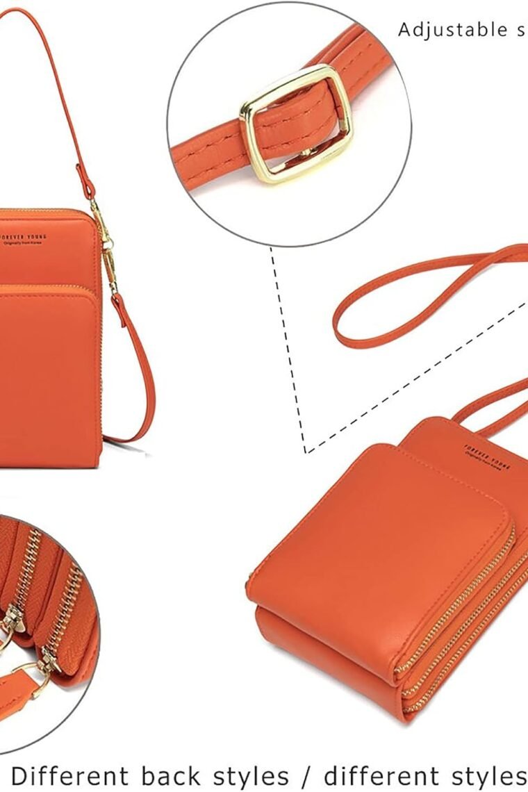 myfriday Small Crossbody Cell Phone Bag for Women, Mini Over Shoulder Handbag Purse with Credit Card Slots - Image 5