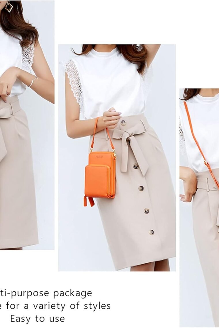 myfriday Small Crossbody Cell Phone Bag for Women, Mini Over Shoulder Handbag Purse with Credit Card Slots - Image 6