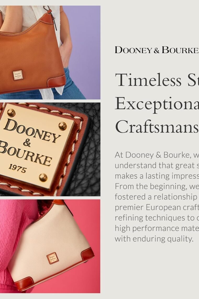 Dooney & Bourke Women's Gretta Brenna Satchel in Coated Cotton, Large Handbag with Adjustable & Detachable Shoulder Strap - Image 6
