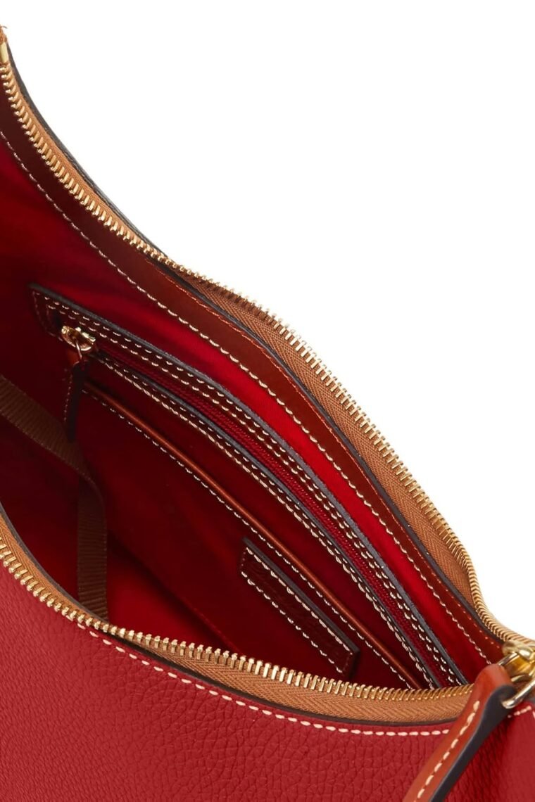 Dooney & Bourke Women's Hobo Bag in Pebble Grain Leather, Large Handbag with Single Shoulder Strap - Image 3