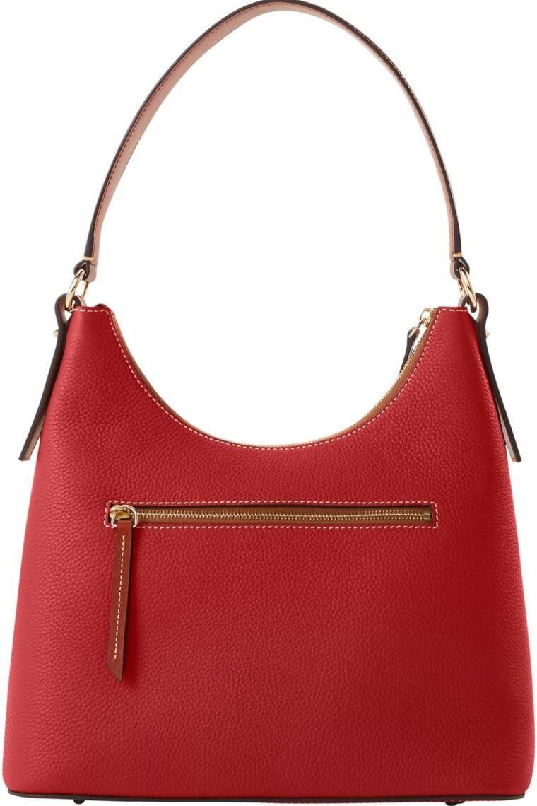 Dooney & Bourke Women's Hobo Bag in Pebble Grain Leather, Large Handbag with Single Shoulder Strap - Image 4