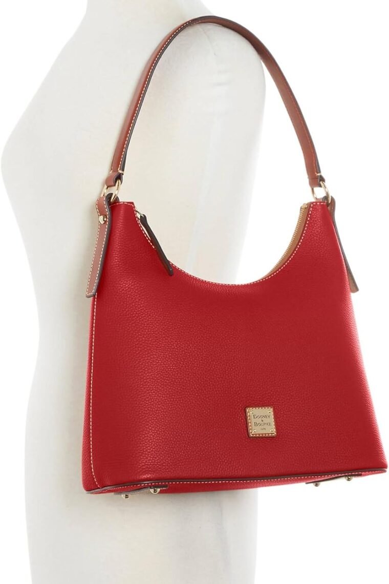Dooney & Bourke Women's Hobo Bag in Pebble Grain Leather, Large Handbag with Single Shoulder Strap - Image 5