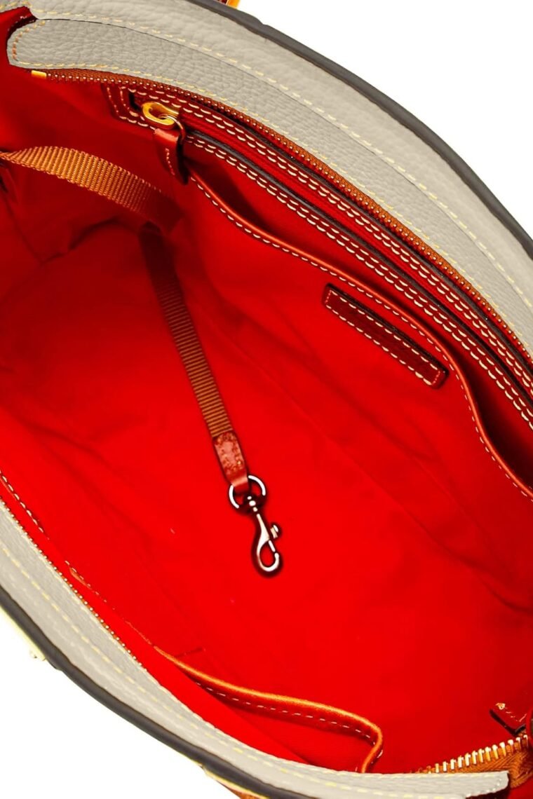 Dooney & Bourke Women's Small Lexington Tote in Pebble Grain Leather, Handbag with Long Leather Shoulder Straps - Image 3