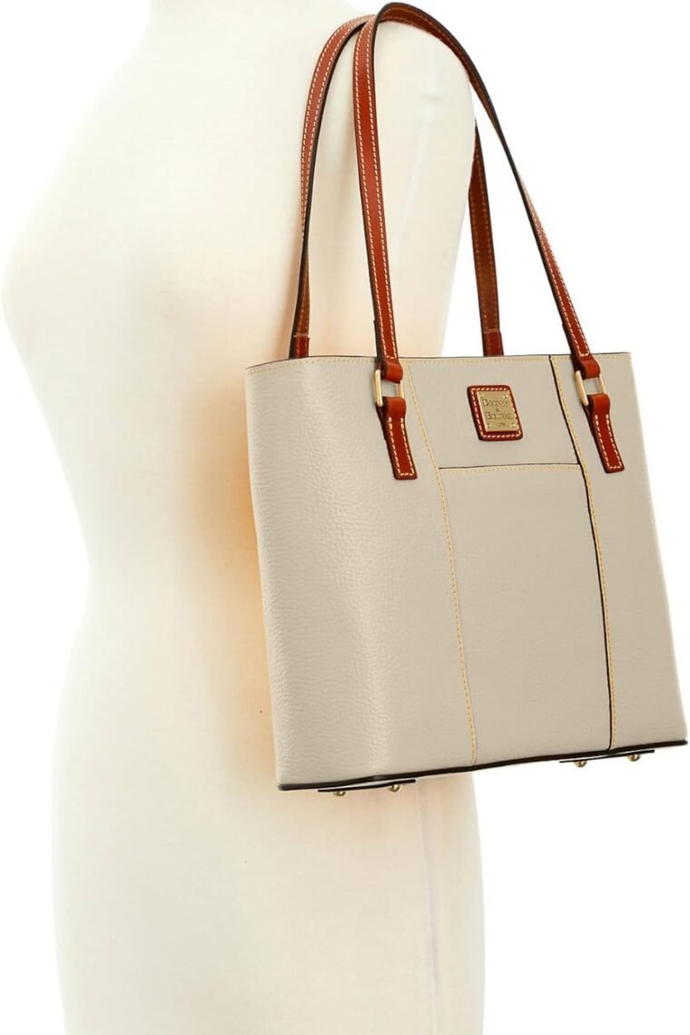 Dooney & Bourke Women's Small Lexington Tote in Pebble Grain Leather, Handbag with Long Leather Shoulder Straps - Image 5