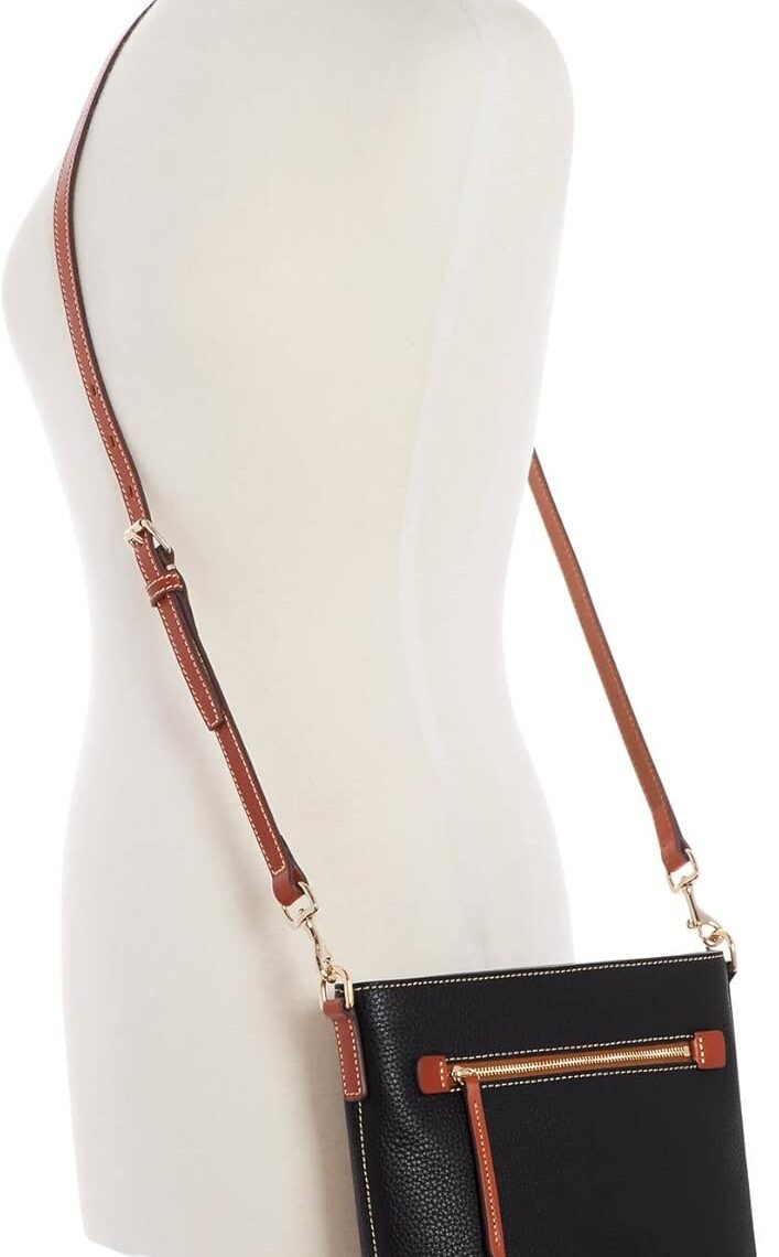 Dooney & Bourke Crossbody Bags for Women, Pebble Grain Leather Crossbody Messenger Bag with Zipper - Image 4
