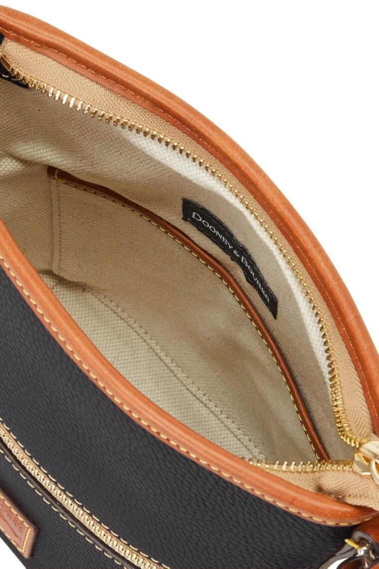 Dooney & Bourke Women's Small Zip Sac Shoulder Bag in Pebble Grain Leather, Small Handbag with Adjustable Crossbody Strap - Image 3
