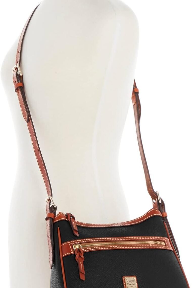 Dooney & Bourke Women's Presley Crossbody in Pebble Grain Leather, Medium Sized Handbag with Adjustable Shoulder Strap - Image 4