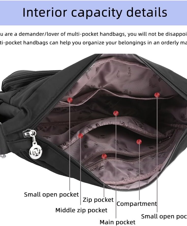 MINTEGRA Women Shoulder Handbag Roomy Multiple Pockets Bag Ladies Crossbody Purse Fashion Tote Top Handle Satchel - Image 4