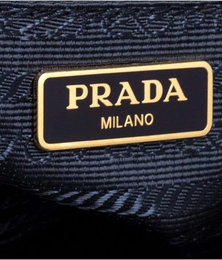 Prada Tessuto Nylon Blue Double Zip Calf Leather Crossbody Bag 1BH046 - Image 8