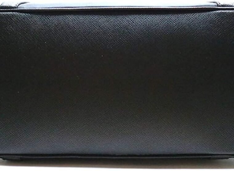 Prada Womens Tessuto Nylon Saffiano Leather Black Handbag 1BB013 - Image 7