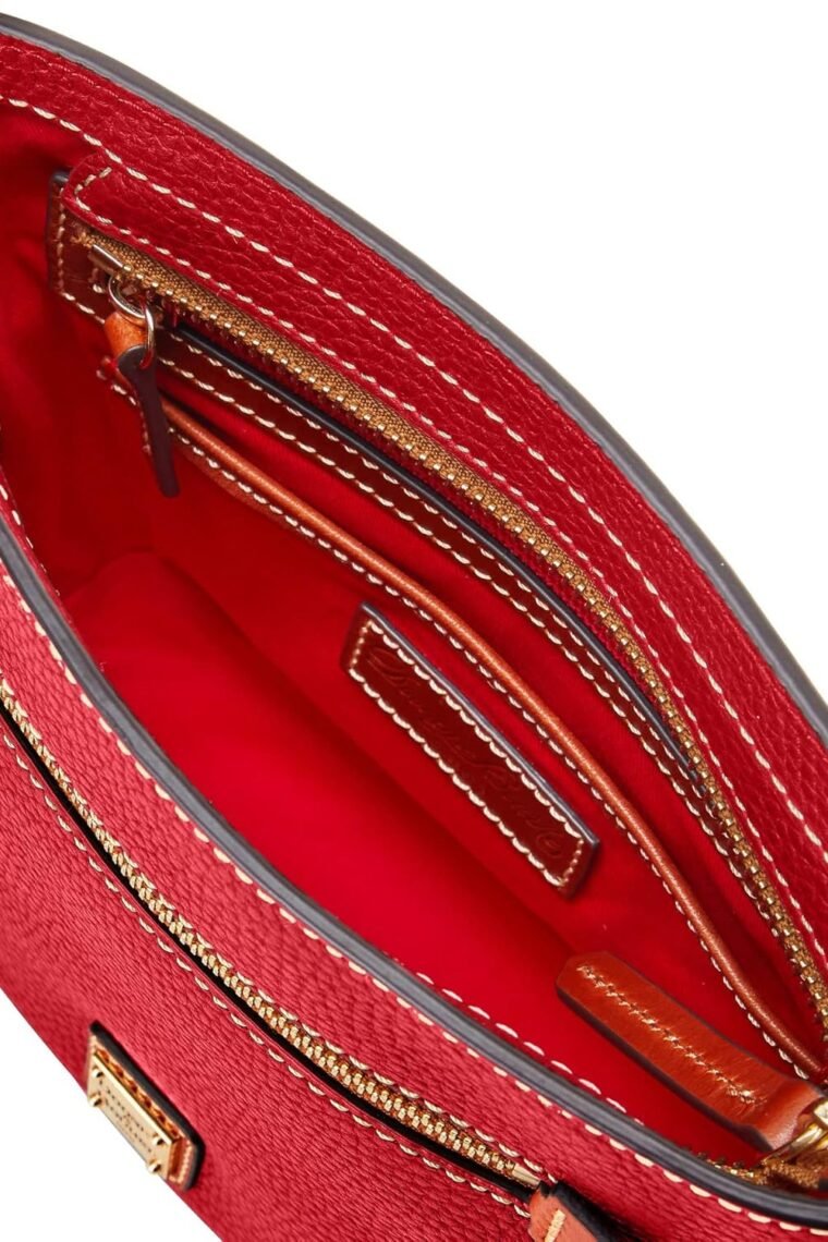 Dooney & Bourke Small Crossbody Bags for Women, Pebble Grain Leather Crossbody Bag with Zipper Pocket - Image 3