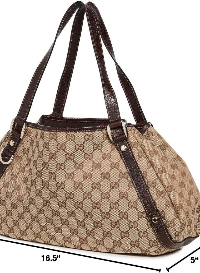 Gucci Women's Pre-Loved Abbey Open Tote, Gg Canvas - Image 6
