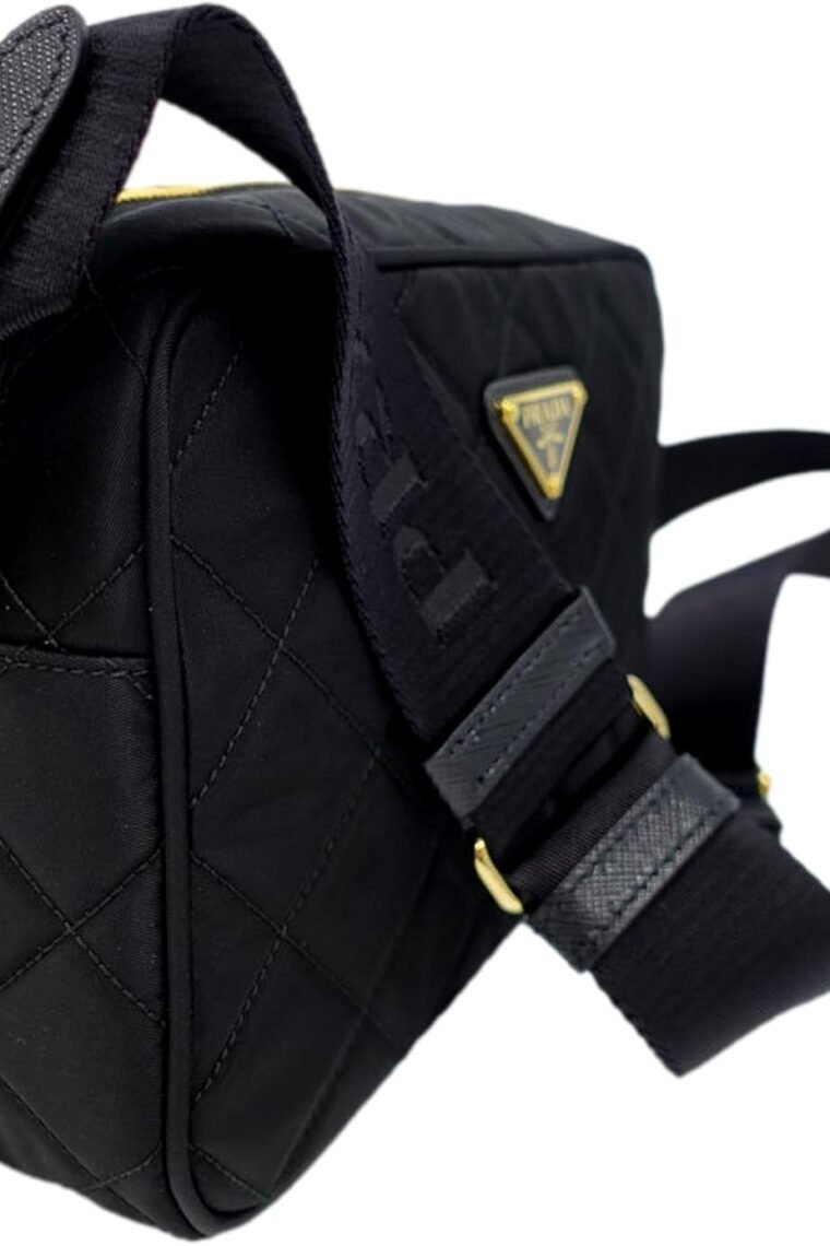 Prada Womens Tessuto Nylon Black Camera Bag Crossbody 1BH089 - Image 2