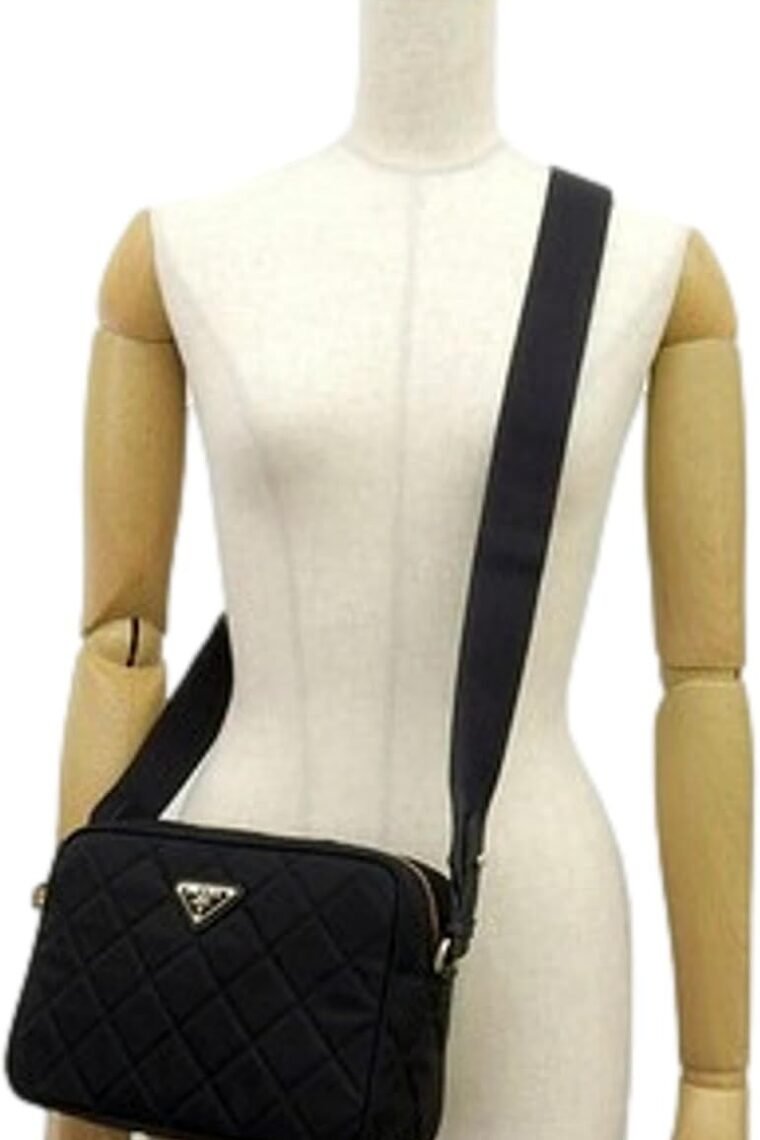 Prada Womens Tessuto Nylon Black Camera Bag Crossbody 1BH089 - Image 4