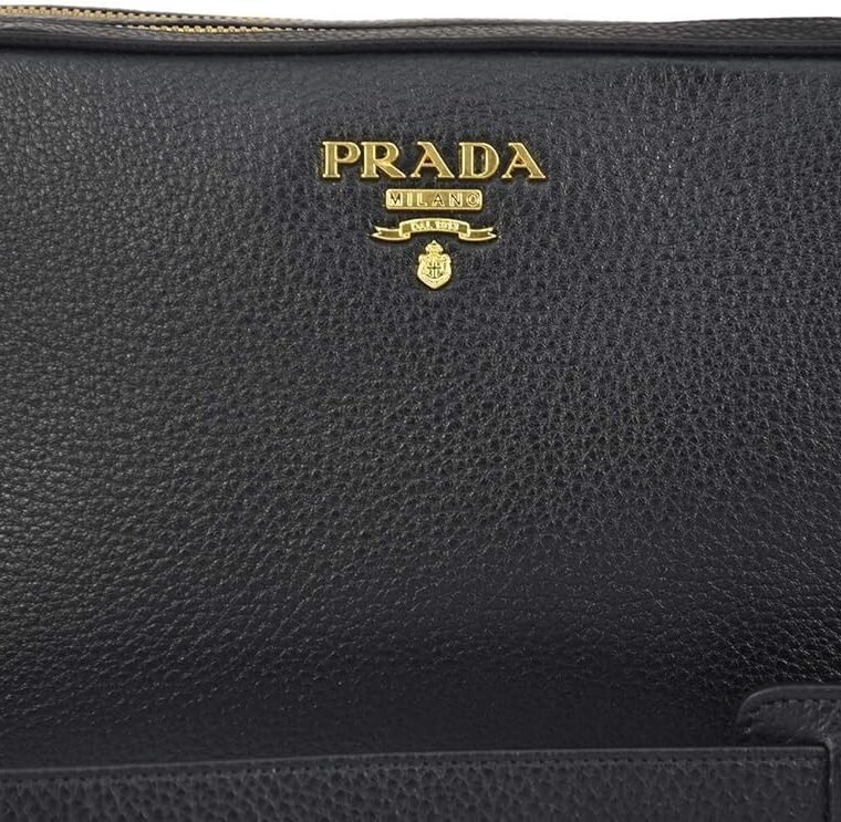 Prada Women's Black Bandoliera Vitello Phenix Leather Crossbody Bag 1BH079 - Image 4