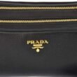 Prada Women's Black Bandoliera Vitello Phenix Leather Crossbody Bag 1BH079 - Image 5