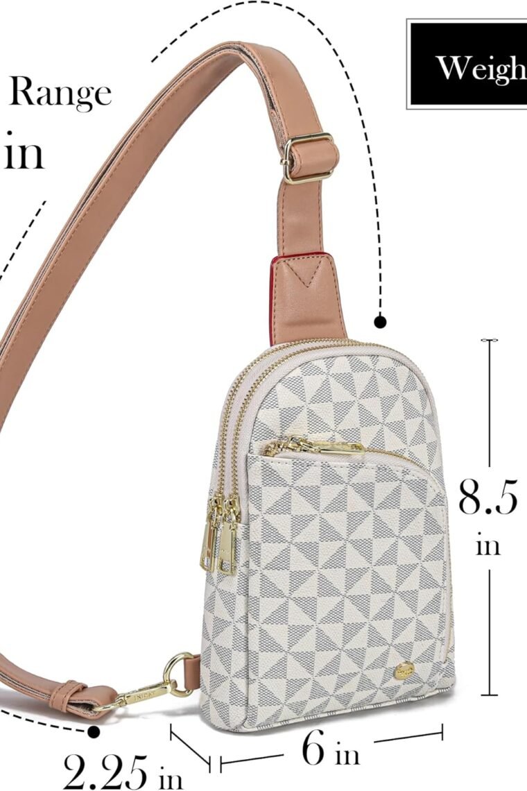 Haytijoe Crossbody Sling Bag for Women RFID Blocking Vegan Leather Fanny Packs Travel Bag - Image 4
