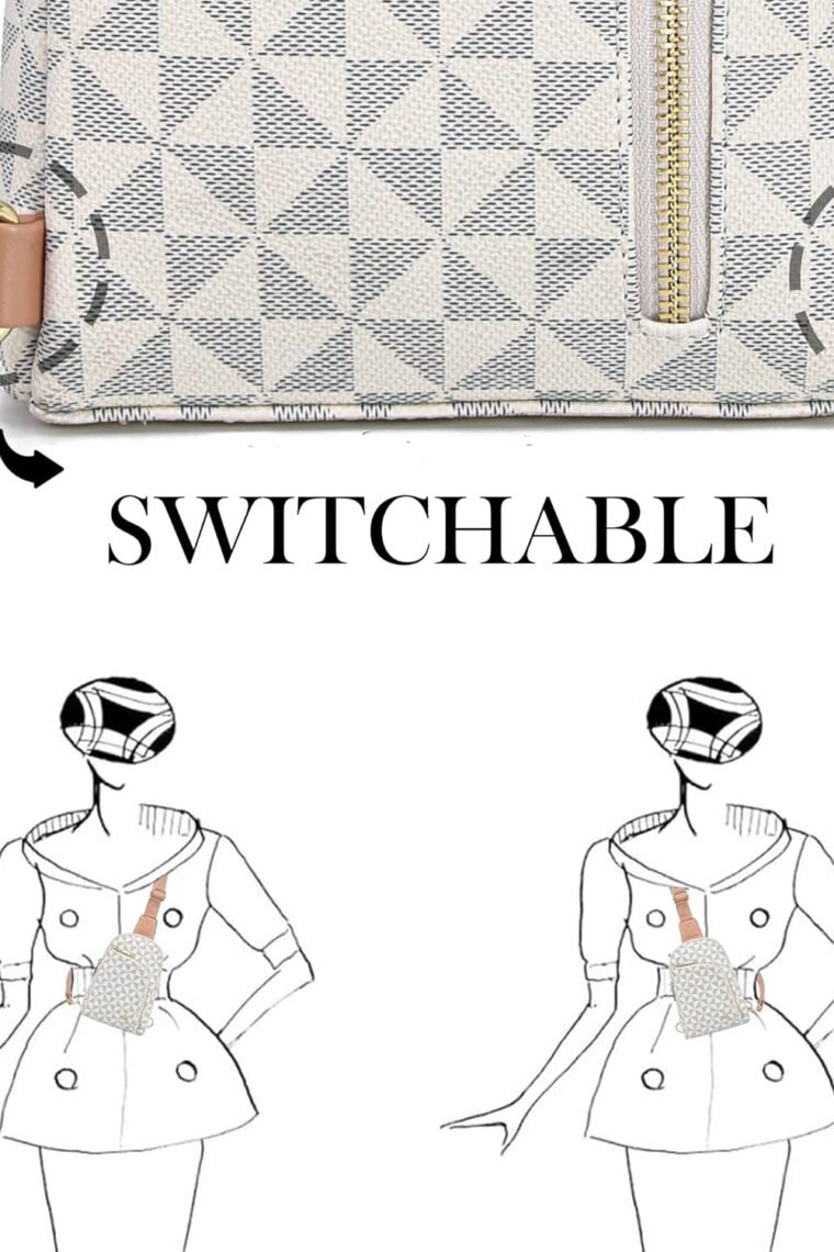 Haytijoe Crossbody Sling Bag for Women RFID Blocking Vegan Leather Fanny Packs Travel Bag - Image 5