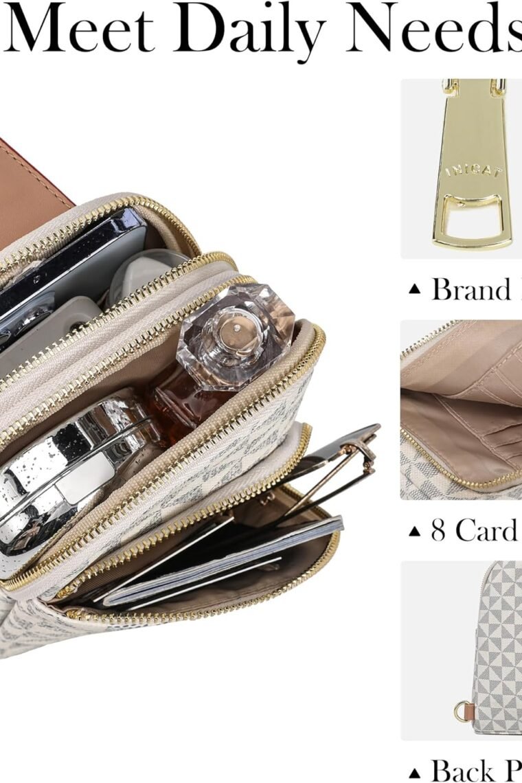 Haytijoe Crossbody Sling Bag for Women RFID Blocking Vegan Leather Fanny Packs Travel Bag - Image 6