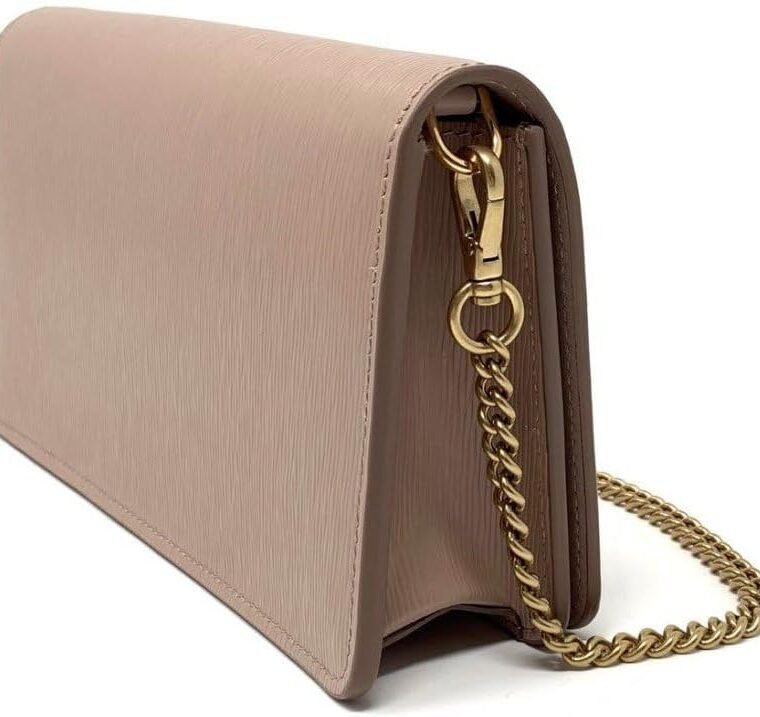 Prada Cipria Beige Vitello Move Leather Chain Wallet Crossbody Bag 1BP021 - Image 3