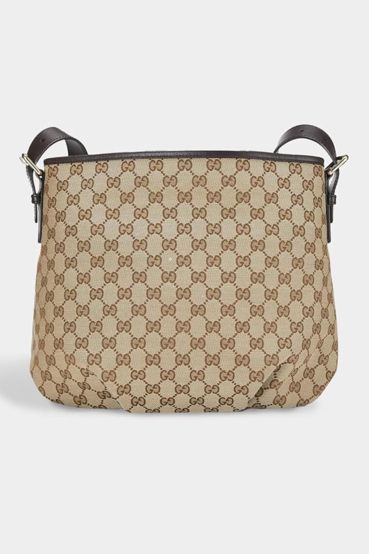 WHAT GOES AROUND COMES AROUND Women's Pre-Loved Gucci Canvas Zip Pocket Crossbody - Image 3