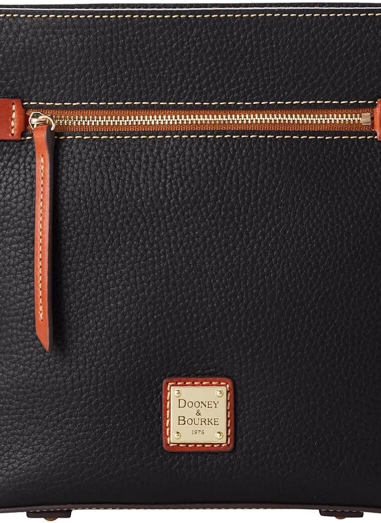 Dooney & Bourke Crossbody Bags for Women, Pebble Grain Leather Crossbody Messenger Bag with Zipper