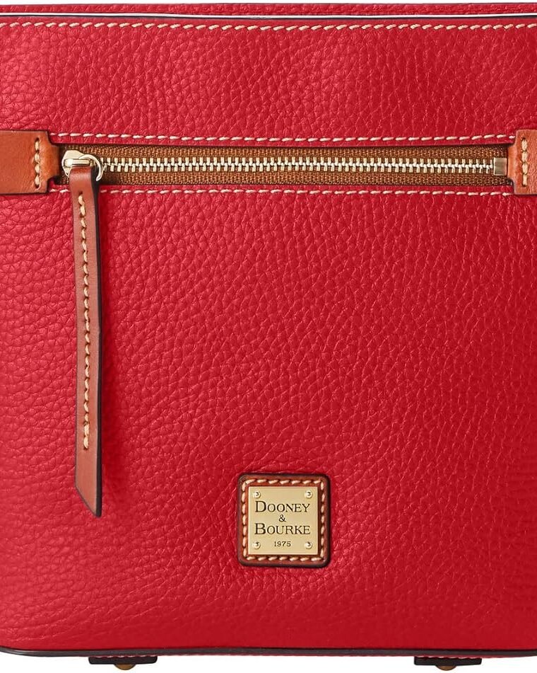 Dooney & Bourke Small Crossbody Bags for Women, Pebble Grain Leather Crossbody Bag with Zipper Pocket