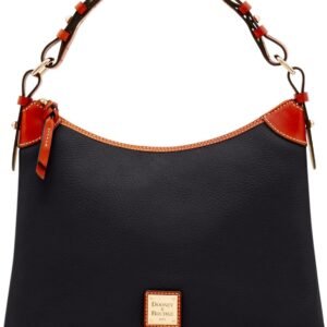 Dooney & Bourke Women's Hobo Shoulder Bag in Pebble Grain Leather, Large Handbag with Adjustable Shoulder Strap