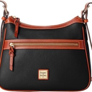 Dooney & Bourke Women's Presley Crossbody in Pebble Grain Leather, Medium Sized Handbag with Adjustable Shoulder Strap