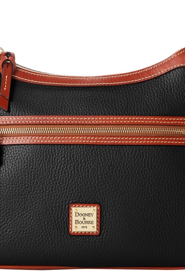 Dooney & Bourke Women's Presley Crossbody in Pebble Grain Leather, Medium Sized Handbag with Adjustable Shoulder Strap