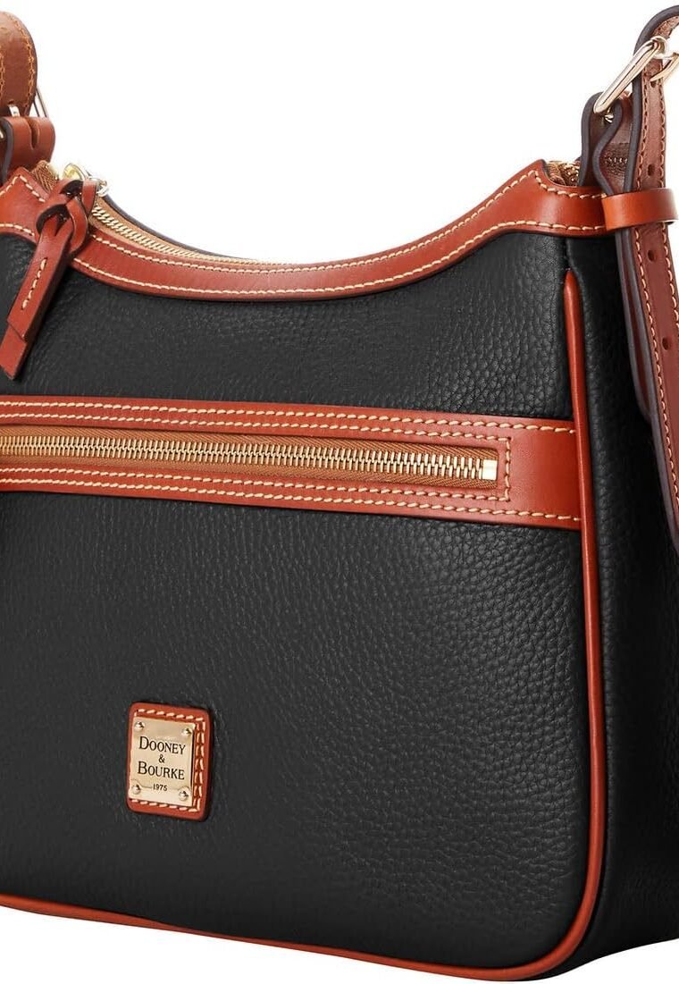 Dooney & Bourke Women's Presley Crossbody in Pebble Grain Leather, Medium Sized Handbag with Adjustable Shoulder Strap - Image 2
