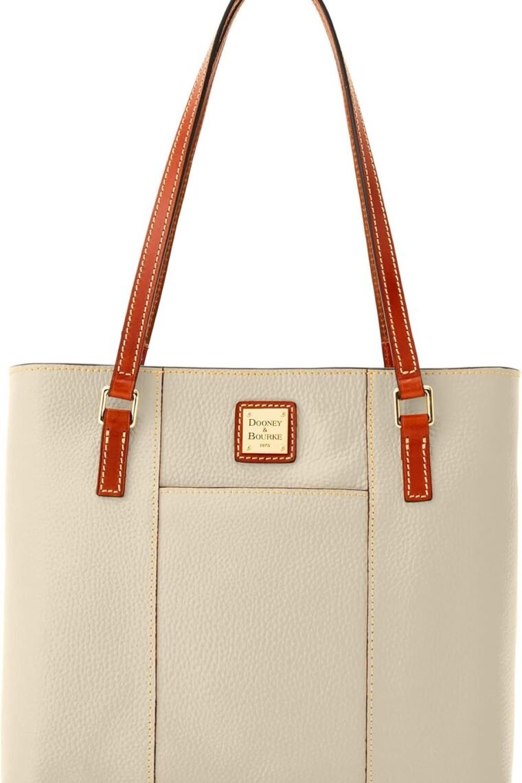 Dooney & Bourke Women's Small Lexington Tote in Pebble Grain Leather, Handbag with Long Leather Shoulder Straps