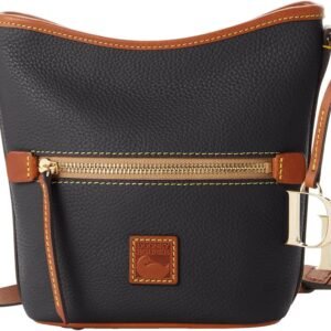 Dooney & Bourke Women's Small Zip Sac Shoulder Bag in Pebble Grain Leather, Small Handbag with Adjustable Crossbody Strap